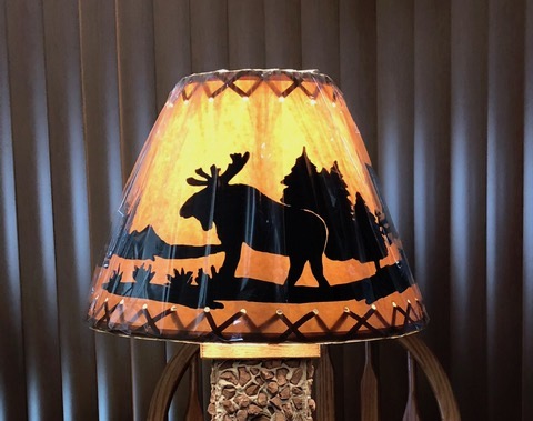 12 Moose Lamp Shade Hearthwood Lamps, Bear Moose Lamp Shades